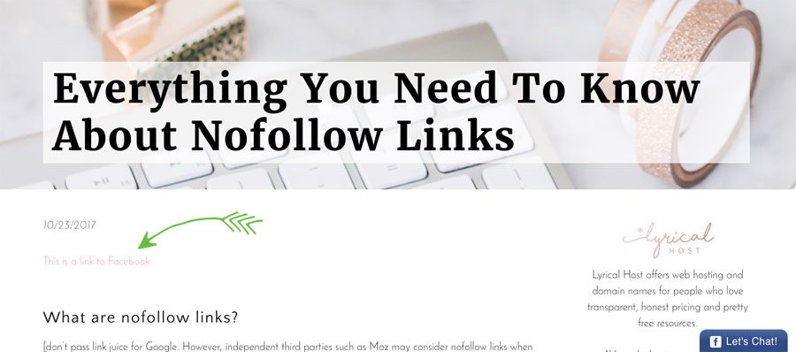 How to nofollow links