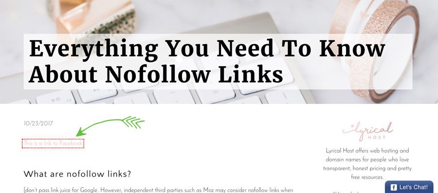 How to nofollow links