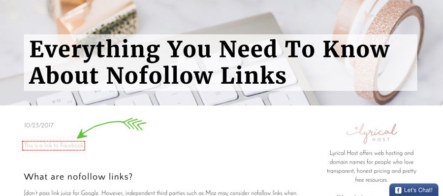 How to nofollow links