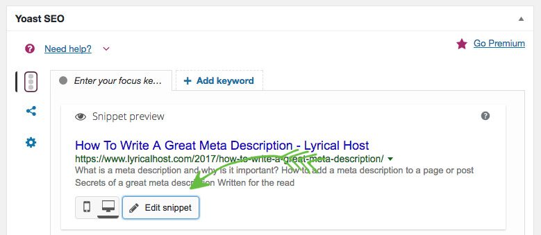 How to add a meta description in WordPress
