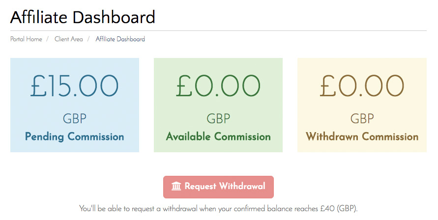 Affiliate Dashboard