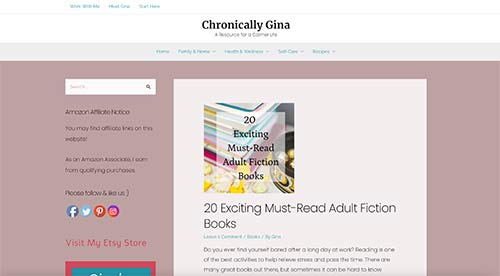chronically-gina-website-page
