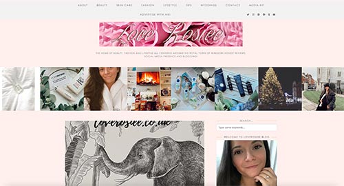 love-rosiee-website-page