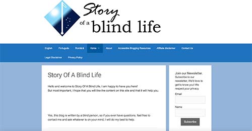 story-of-a-blind-life-website-page