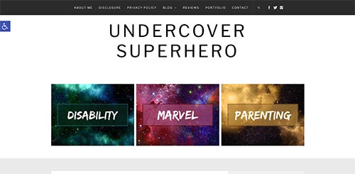 undercover-superhero-website-page
