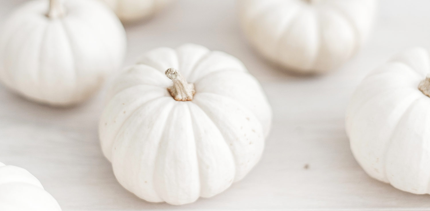 White pumpkins