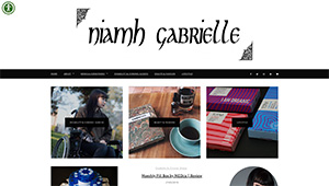 Screenshot of Niamh's website