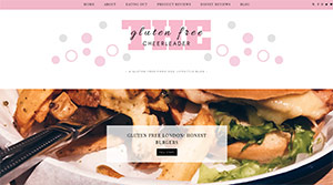 Screenshot of The Gluten Free Cheerleader
