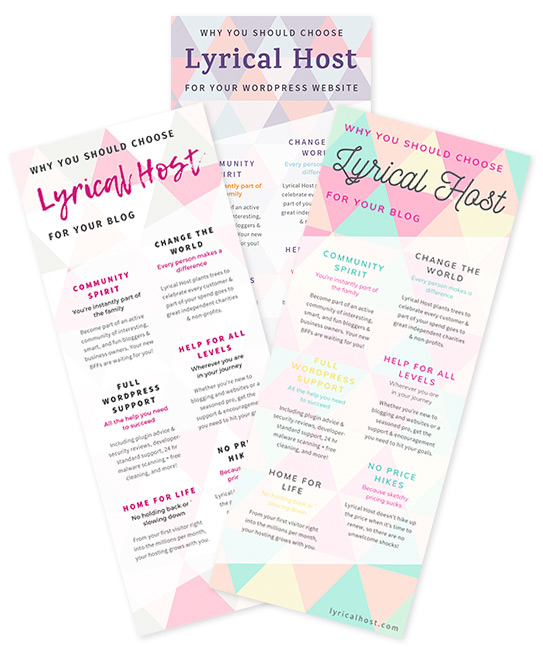 Reasons to choose Lyrical Host infographics preview