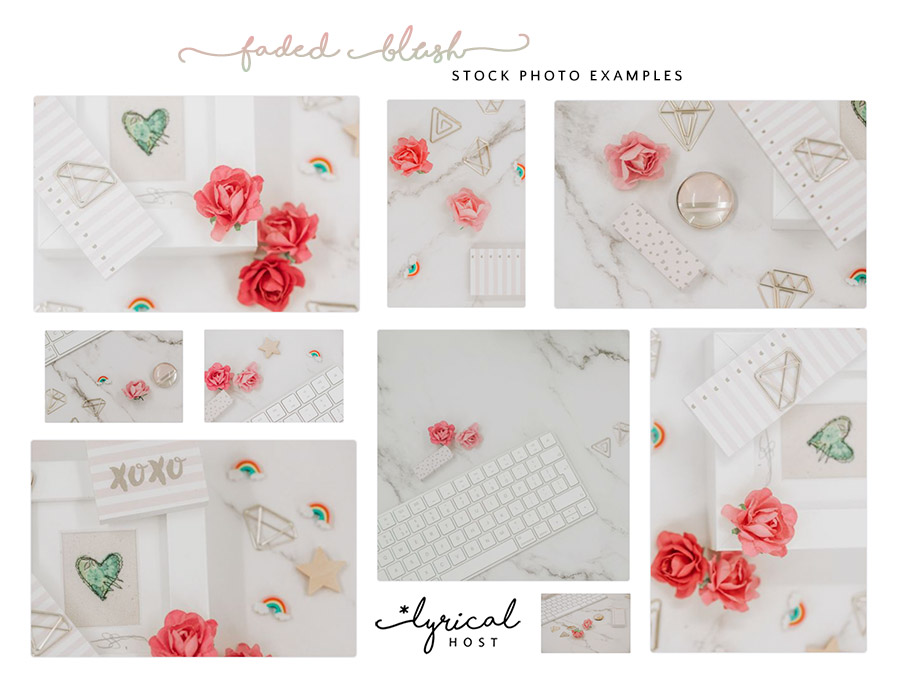 Faded Blush Stock Photo Examples