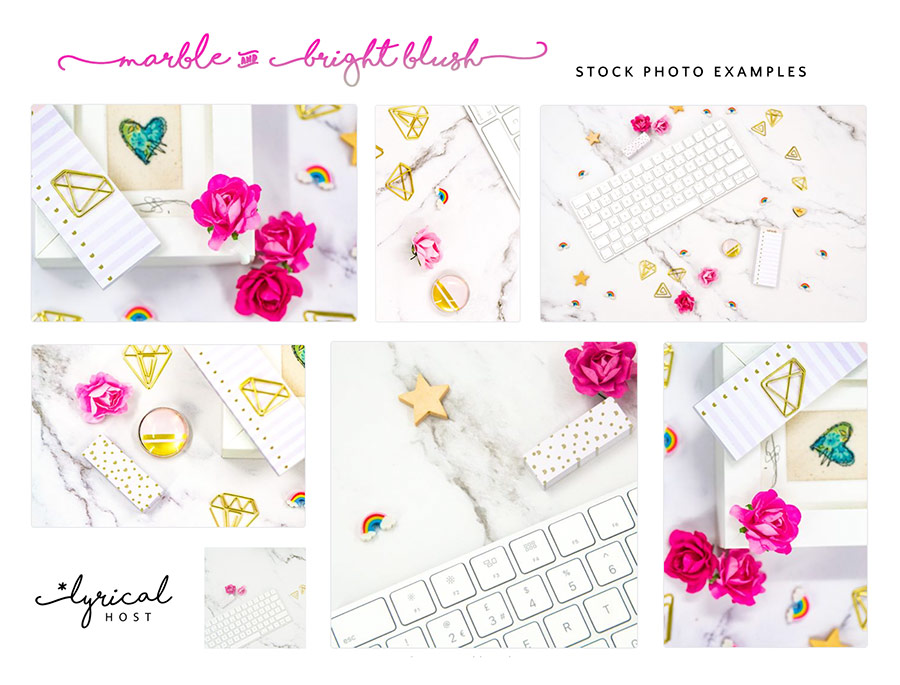 Marble & Bright Blush Photo Collection Preview