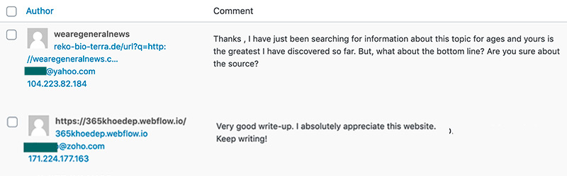 Spam comment example" Very good write-up. I absolutely appreciate this website. Keep writing!