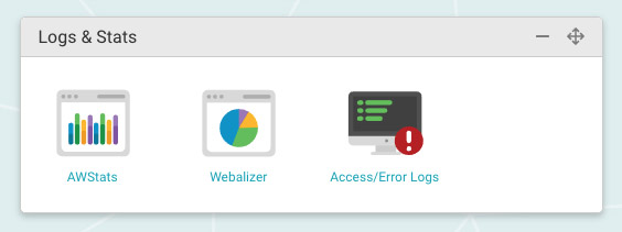 Web Hosting Stats Control Panel Screenshot