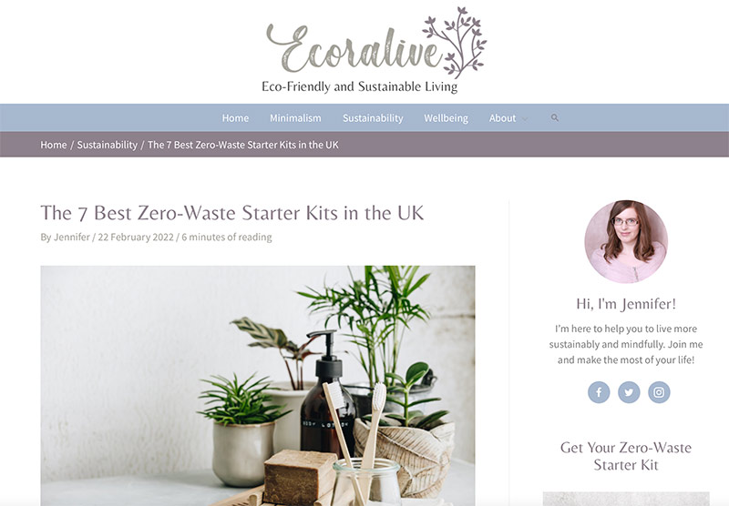 ecoralive-logo-with-link-to-the-blog-post-the-seven-best-zero-waste-starter-kits-in-the-uk