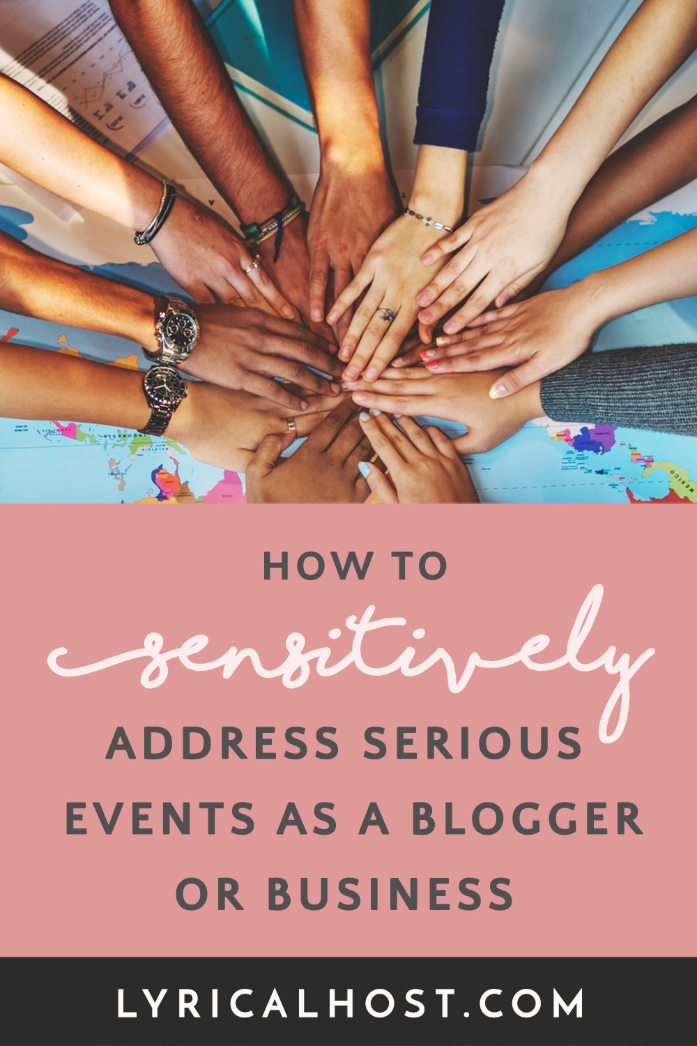 How to sensitively address serious events as a blogger, influencer or business