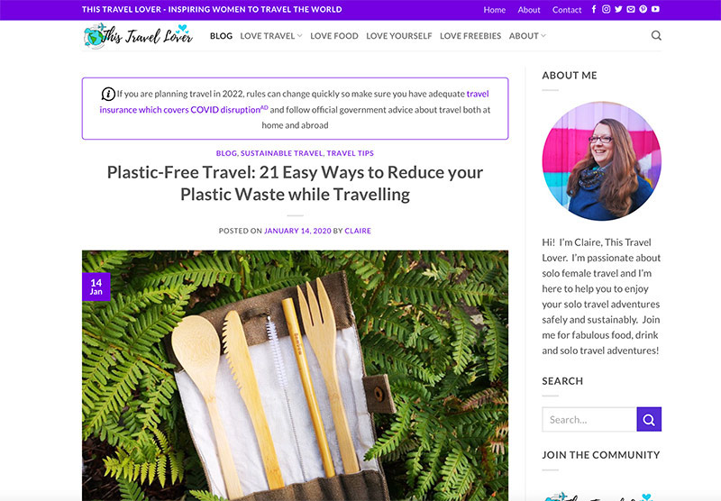 this-travel-lover-with-blog-post-on-plastic-free-travel-with-image-of-environmental-friendly-cutlery