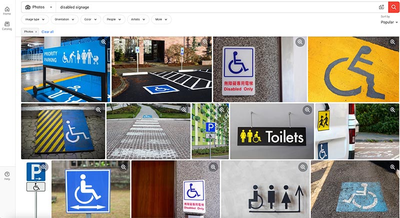shutter stock images of disability signs and symbols