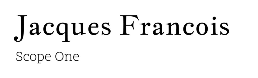 Jacques Francois and Scope One Google Font Pairings