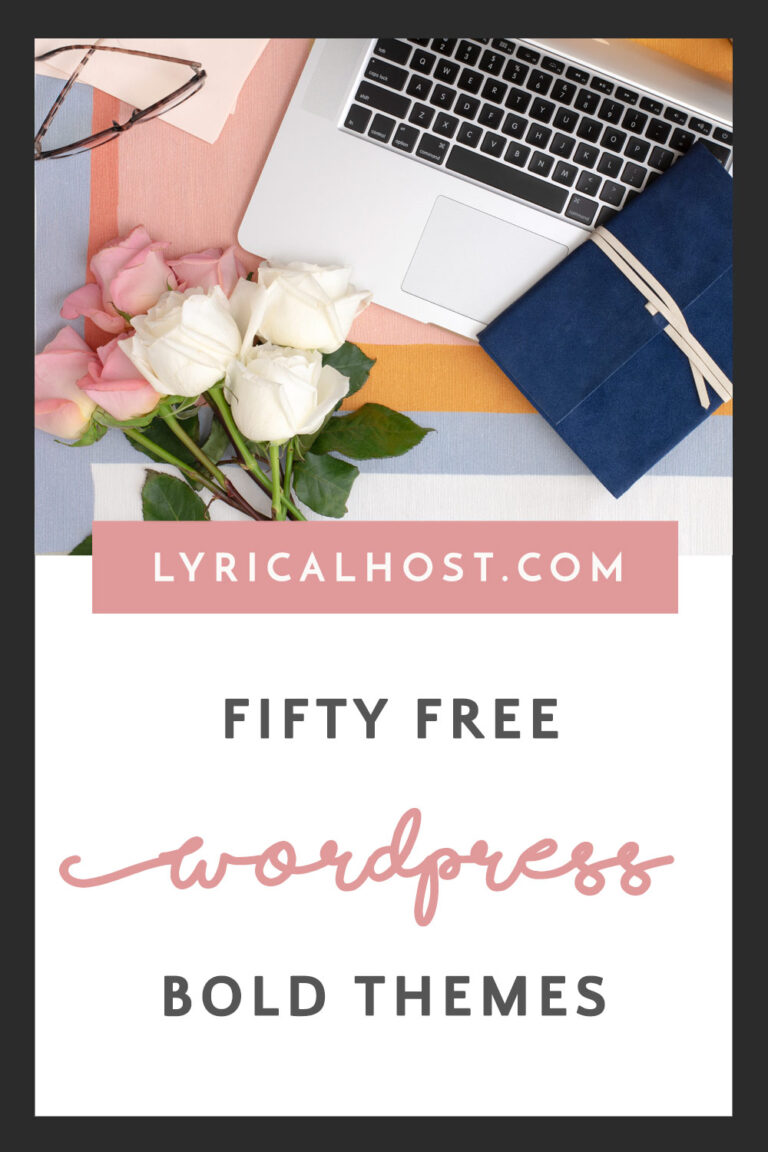 50+ Bright And Bold Free WordPress Themes - Lyrical Host