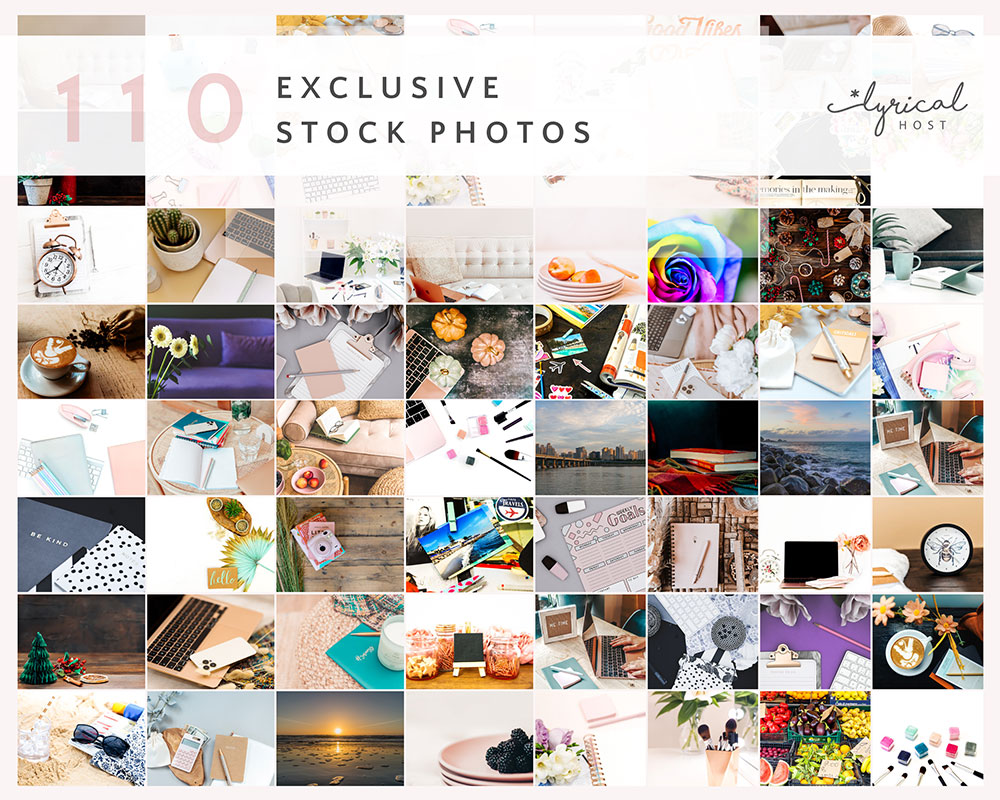 Thumbnails of stock photos