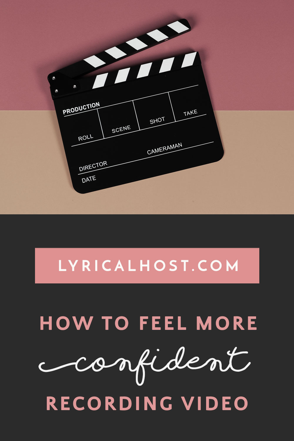 How to feel more confident recording video